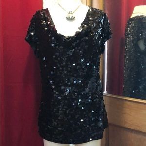 EUC INC sequined blouse - size large
